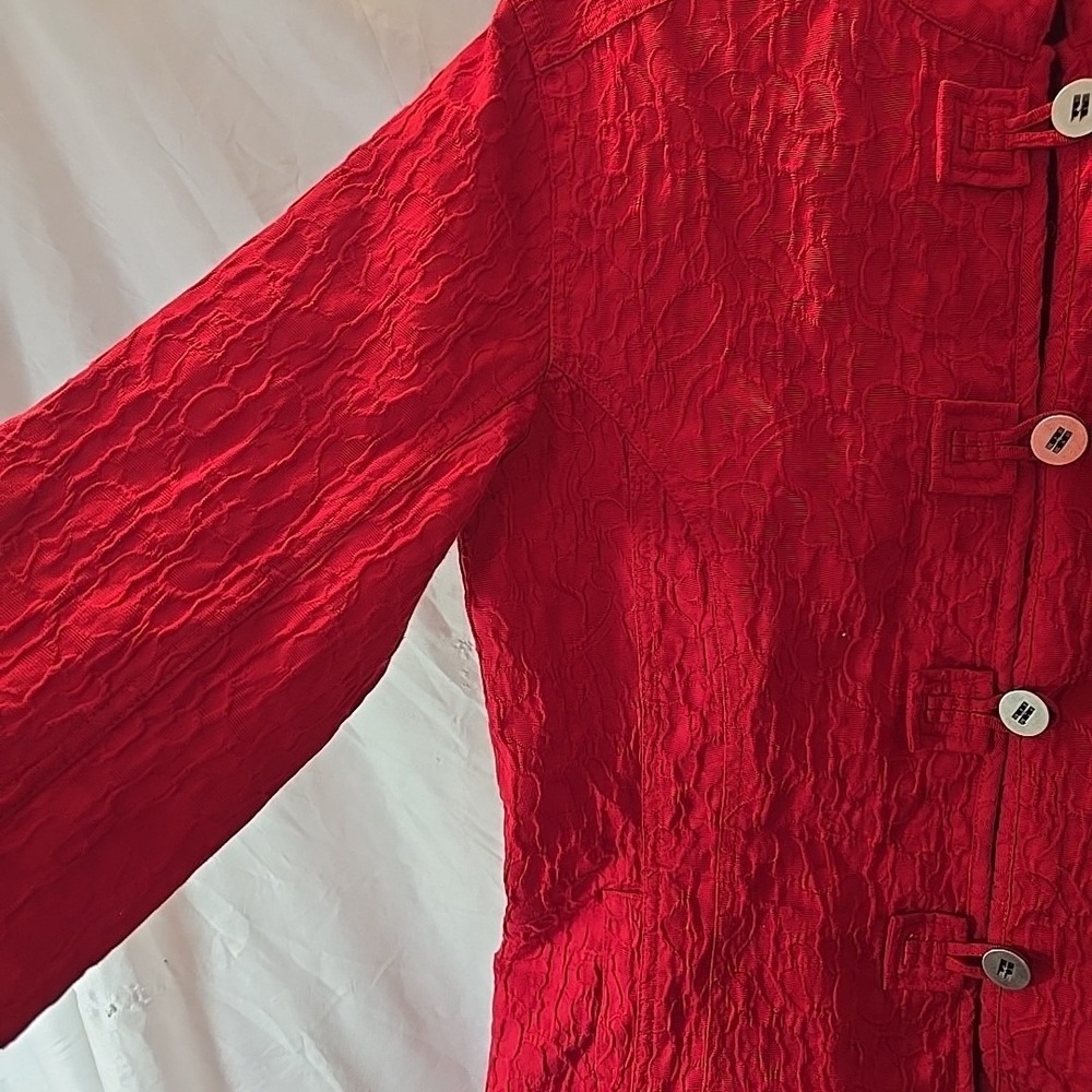 Chicos Button Down Top Light Jacket Cardigan Crin… - image 6